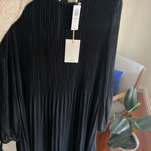 Aritzia black midi dress